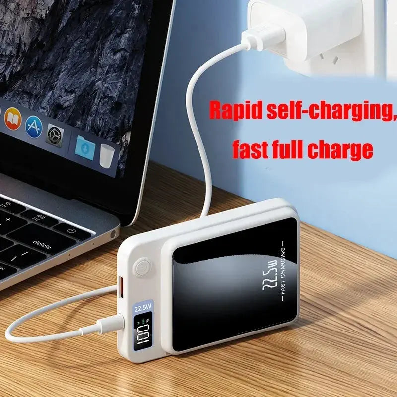 100000mAh Power Bank Wireless Charger Magnetic Digital Display Fast Charging Thin And Portable External Battery Free Shiping Streetsharks