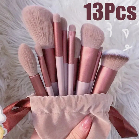 13Pcs Makeup Brush Set Make Up Concealer Brush Blush Powder Brush Eye Shadow Highlighter Foundation Brush Cosmetic Beauty Tools Streetsharks