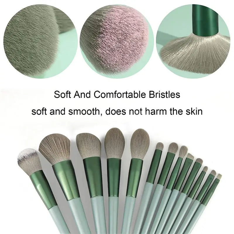 13Pcs Makeup Brush Set Make Up Concealer Brush Blush Powder Brush Eye Shadow Highlighter Foundation Brush Cosmetic Beauty Tools Streetsharks