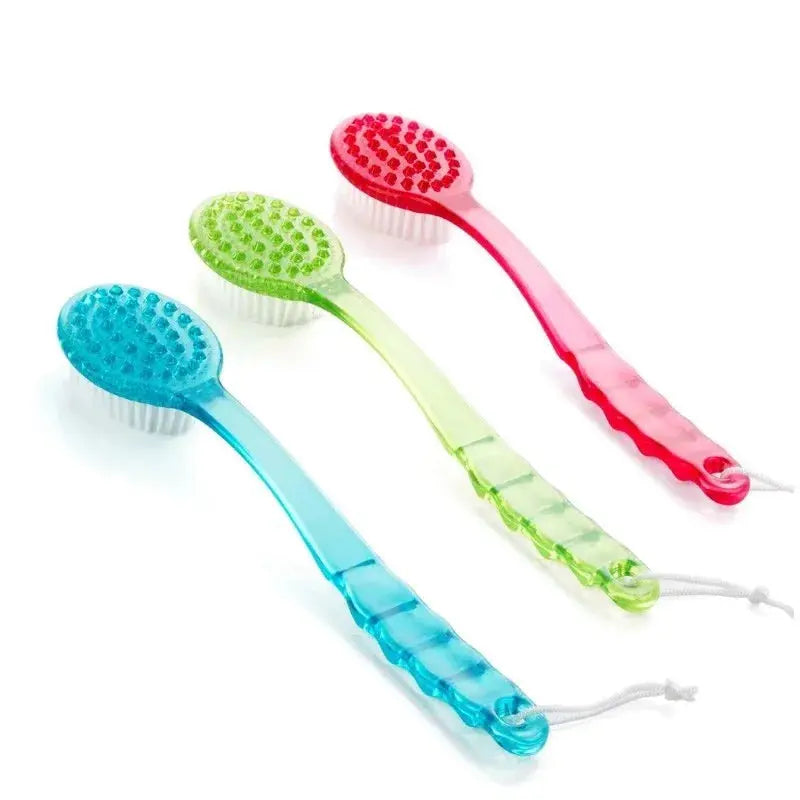 1pc Back Body Bath Shower Cleaning Brushes Bath Brush Long Handle Exfoliating Scrub Skin Massager Exfoliation Bathroom Brush Streetsharks