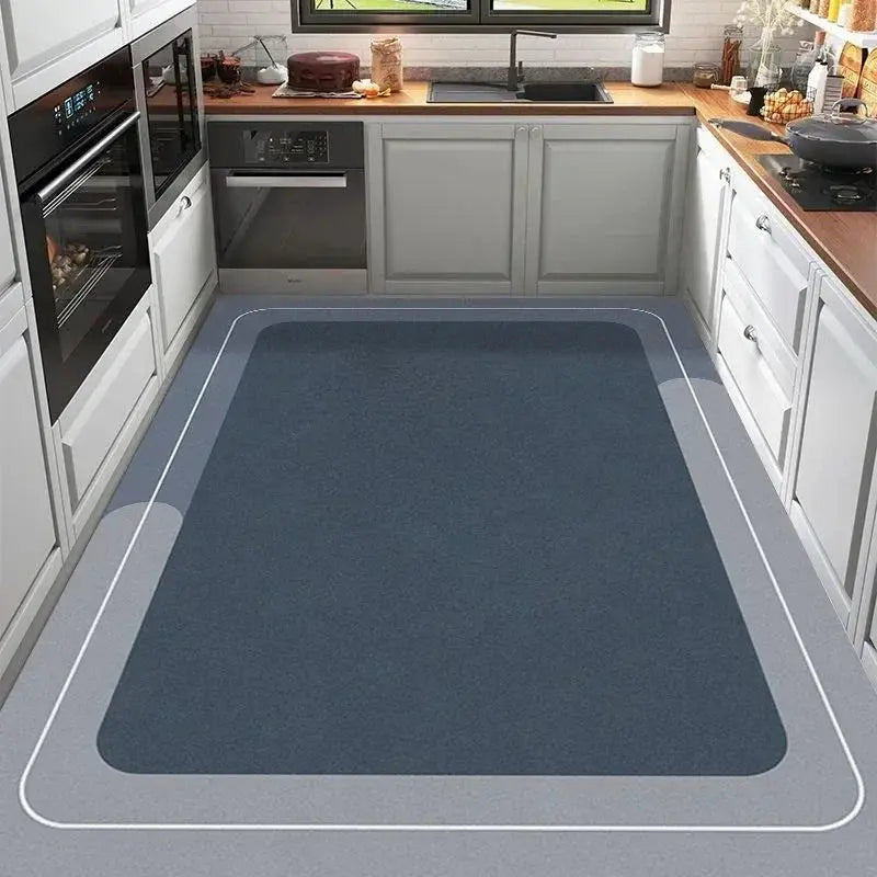 1pc Diatomaceous Earth Oversized Multifunctional Kitchen Foot Mat Quick-Drying Absorbent Non-slip Easy-to-Clean Floor Mats Streetsharks