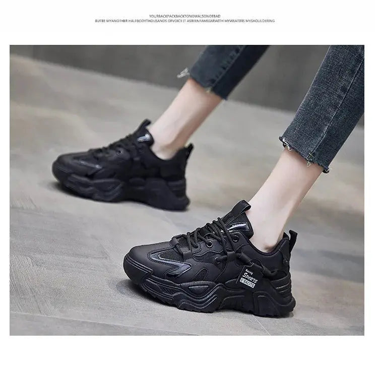 2023 New Women's Sneakers Fashion Versatile Women's Tennis Shoes Breathable Mesh Sneakers Comfortable Platform Casual Sneakers Streetsharks