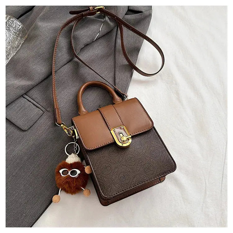 2024 New French Niche Texture Crossbody Light Luxury High-End Box For Women's One Shoulder Small Square Bag top-handle bags Streetsharks