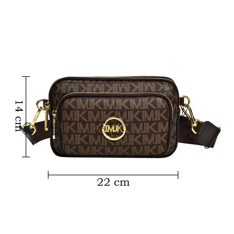 2024 Vintage Shoulder Bag Women Printed Letter Crossbody Chest Bag With Adjustable Strap Designer Luxury Soft Leather Waist Pack Streetsharks