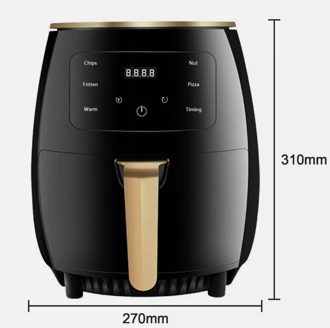 4.5L  Air Fryer Digital Kitchen Oven Oil Free Low Fat Healthy Frying Cooker UK aee17d-2