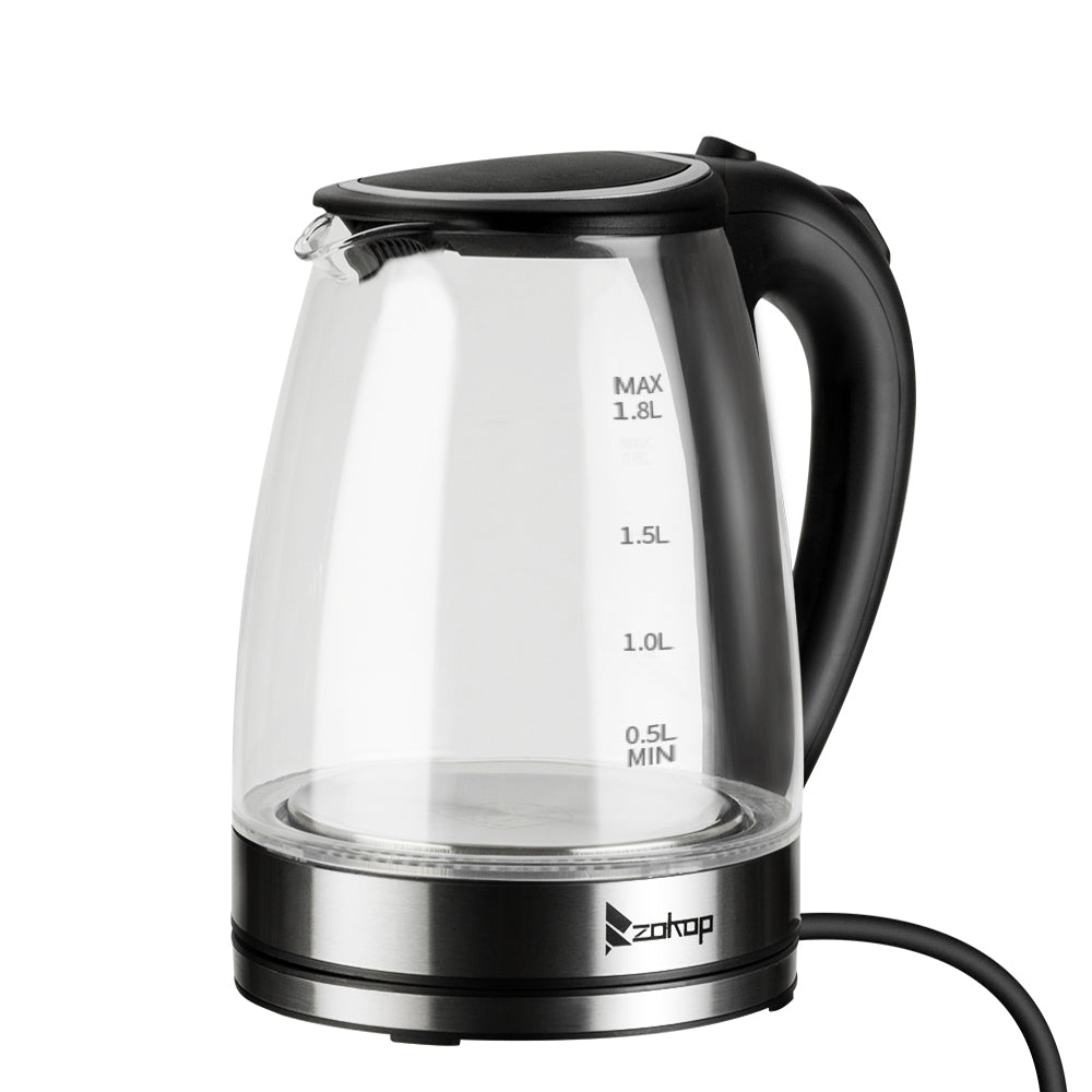 [Same model: 94353526] HD-1857-A 220V 2000W 1.8L Electric Glass Kettle UK Plug aee17d-2