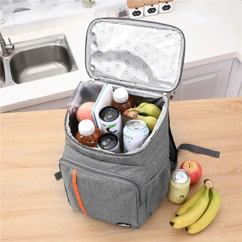 20L Portable Thermal Lunch Bag Food Box Durable Waterproof Cooler Ice Insulated Case Camping Oxford Dinner Backpacks Icebox - Streetsharks