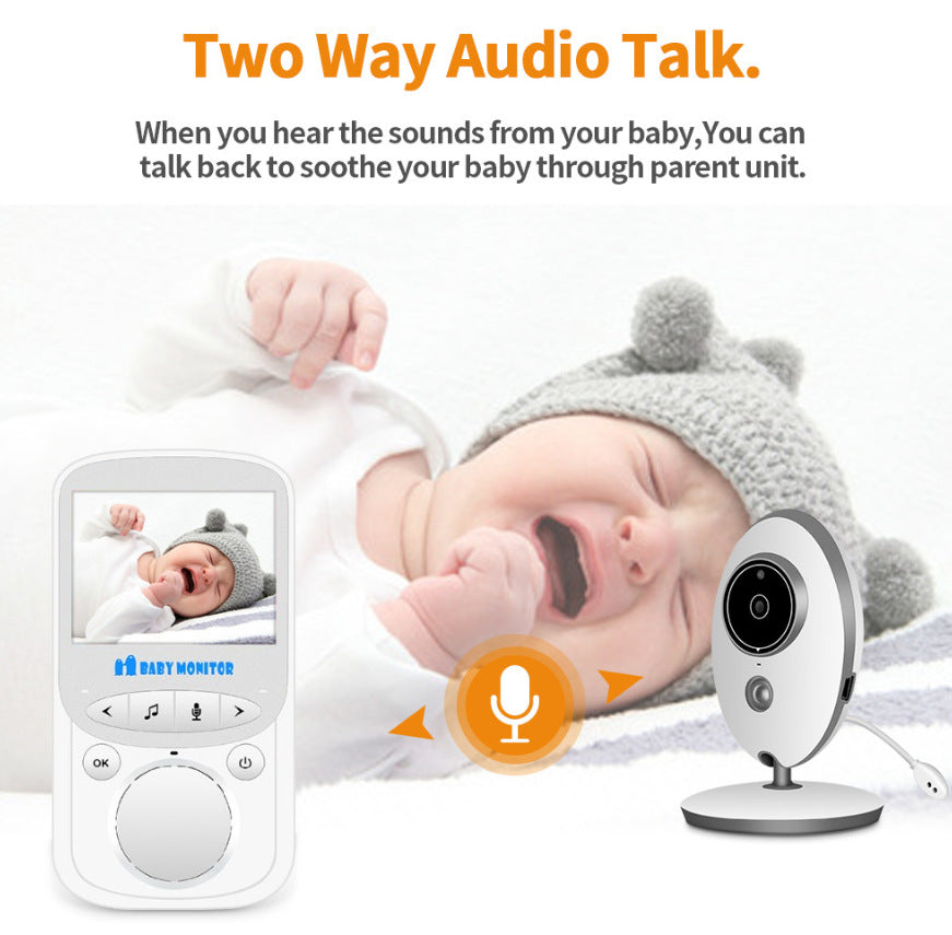 Wireless Baby 2.4G Digital Care Device Baby Cry Wake Up Voice Intercom Room Temperature Monitoring