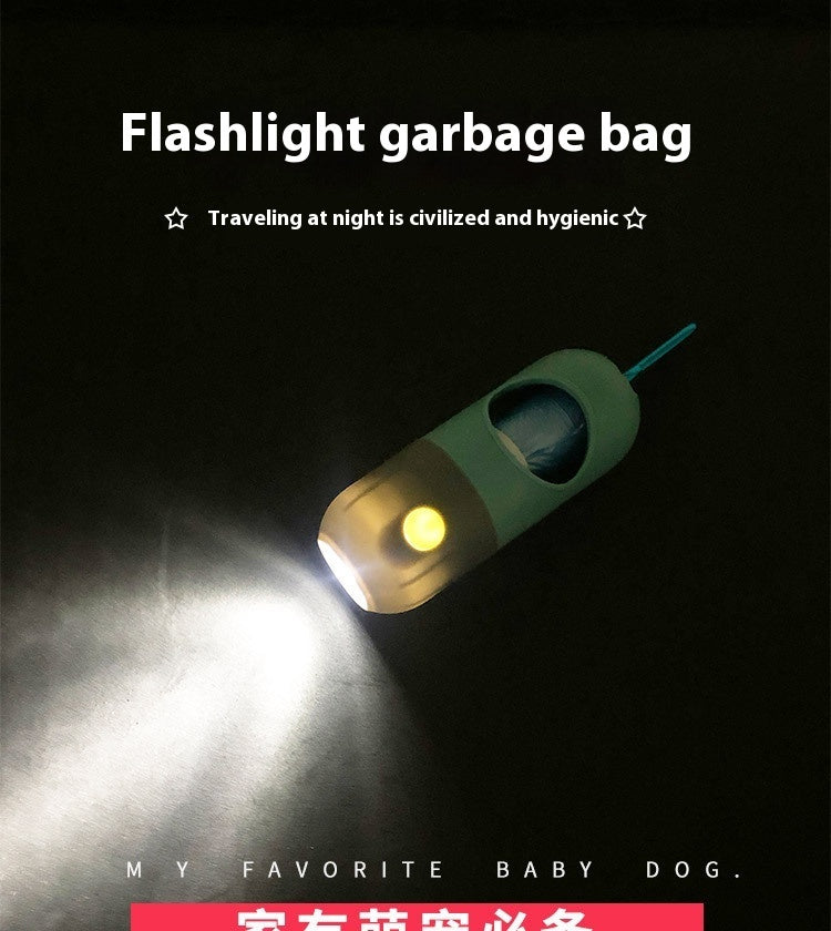 Led Light Pet Waste Bag Dispenser For Dogs Cats Dog Poop Scooper Bags Waste Bags Holder Dispensers Pet Clean Accessories StreetSharks