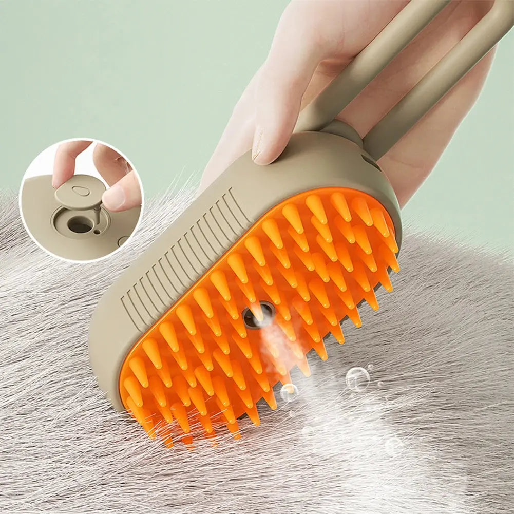 3 In1 Dog Cat Steamy Brush Spray Massage Pet Grooming Comb Hair Removal Cat Comb Cat Hair Brush Pets Dogs Accessories Streetsharks