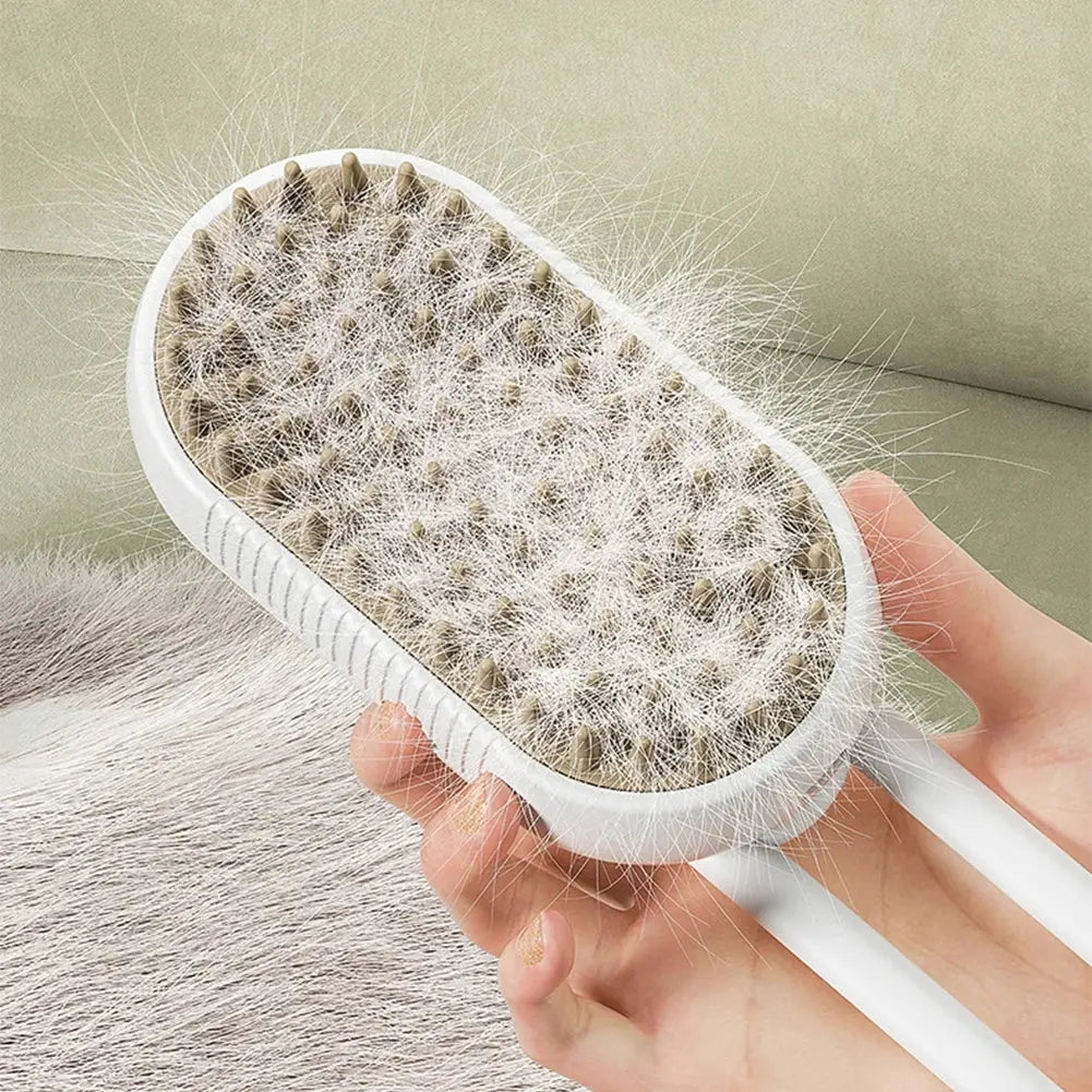 3 In1 Dog Cat Steamy Brush Spray Massage Pet Grooming Comb Hair Removal Cat Comb Cat Hair Brush Pets Dogs Accessories Streetsharks