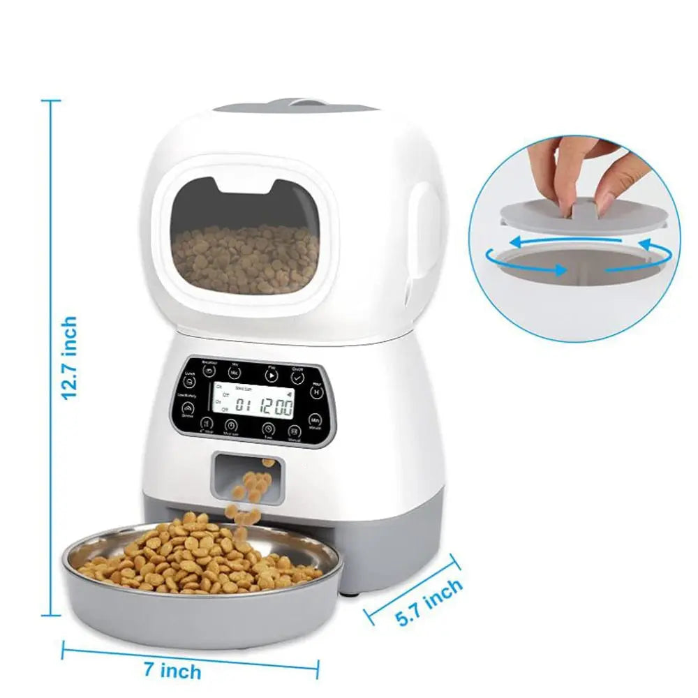 3.5L Automatic Pet Feeder Smart Food Dispenser Streetsharks