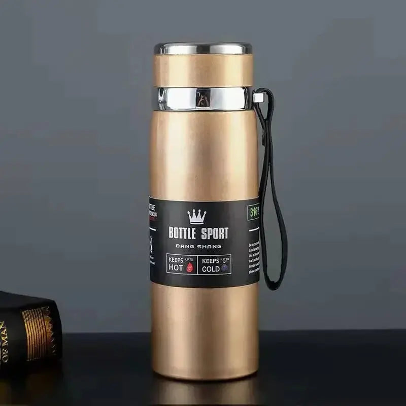 316 Stainless Steel Insulated Mug Outdoor Car Travel Mug Large Capacity Mug Thermos Double Layer Stainless Steel Water Bottle - Streetsharks