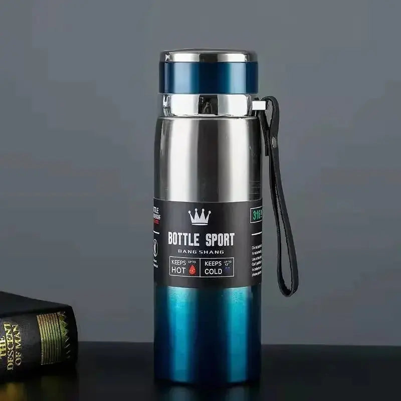 316 Stainless Steel Insulated Mug Outdoor Car Travel Mug Large Capacity Mug Thermos Double Layer Stainless Steel Water Bottle - Streetsharks