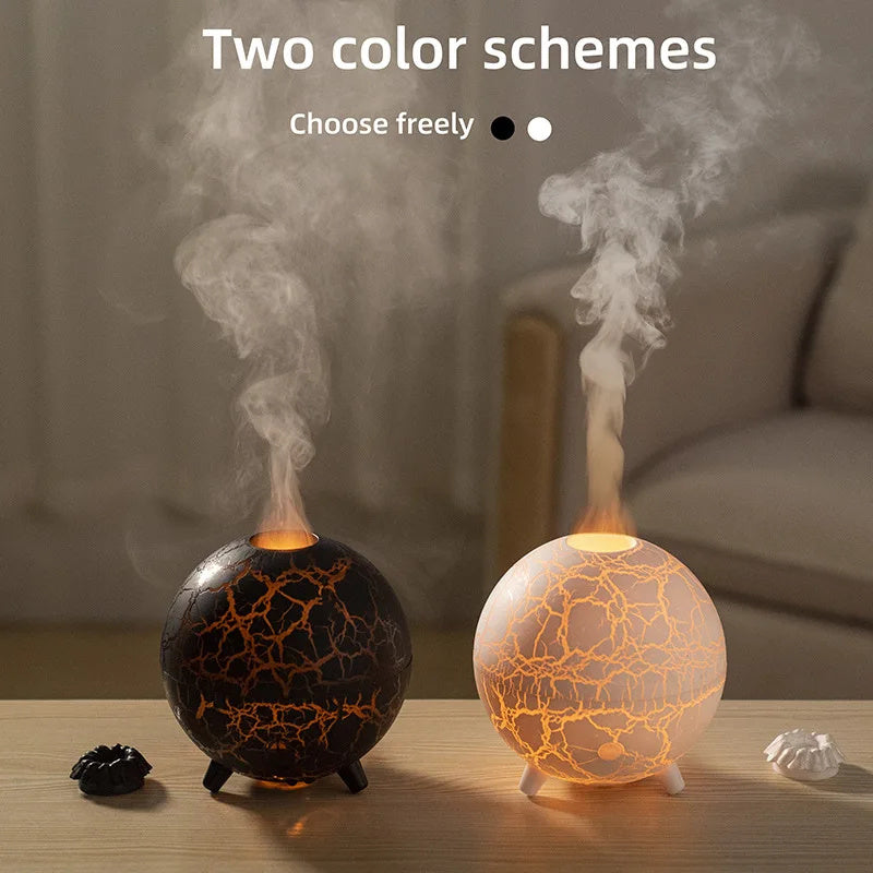 Creative Planet Colorful Atmosphere Lamp USB Humidifier 200ML Water Tank Can Add Essential Oil Household Mini Aroma Diffuser StreetSharks