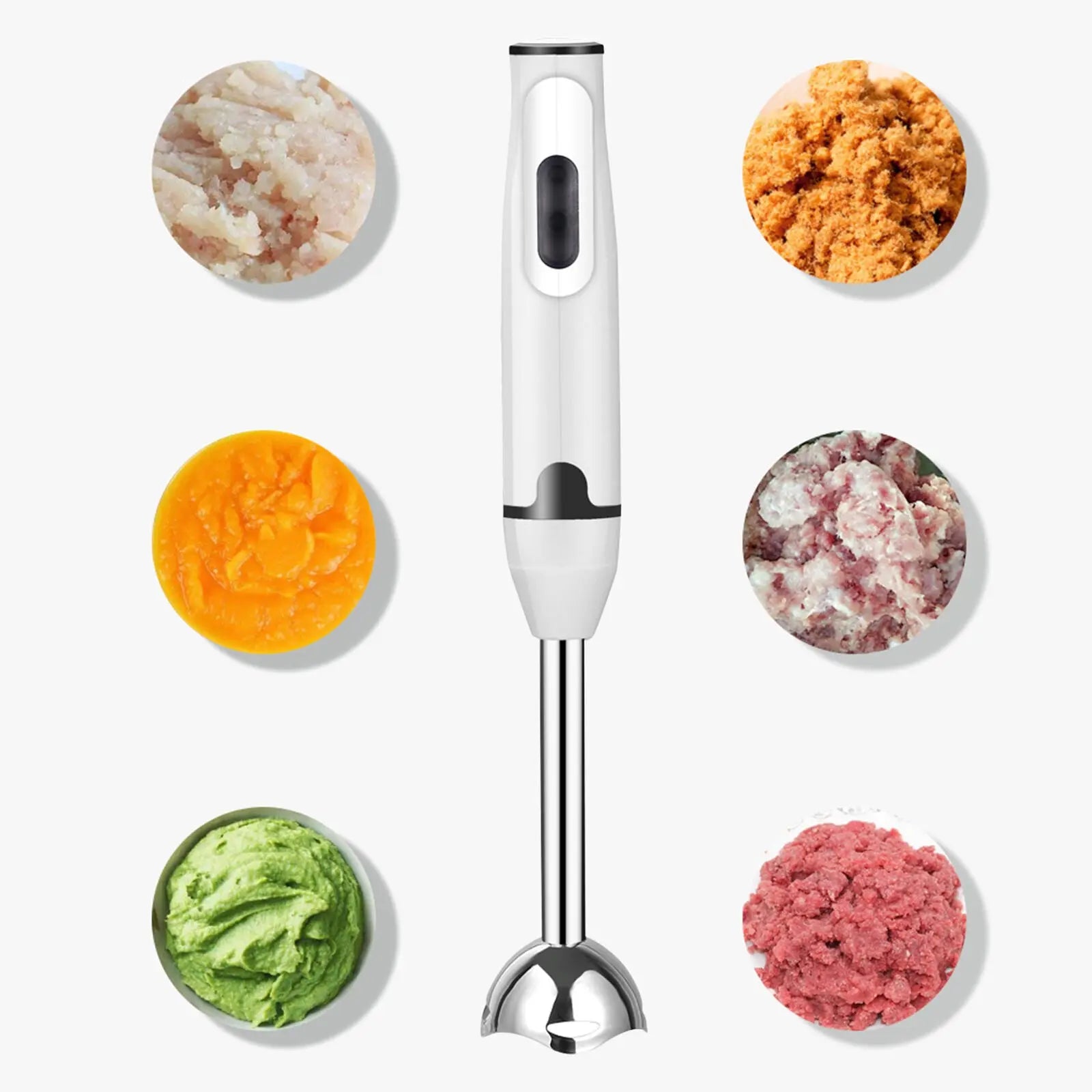 400W Electric Stick Blender Hand Blender for Curry Purée, Food Mixer, and Liquidizer StreetSharks