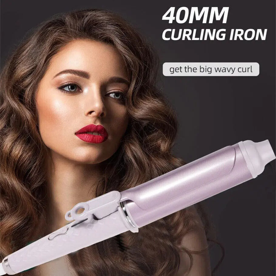 40 mm Curling Wand Curling Tongs Big Barrel Curling Iron Professional Hair Curler StreetSharks