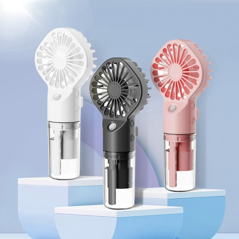 Strong Power Spray Humidification Small Mist Fan Humidification Usb Charging Portable Fan Icy And Refreshing Fan Water Supplement Streetsharks