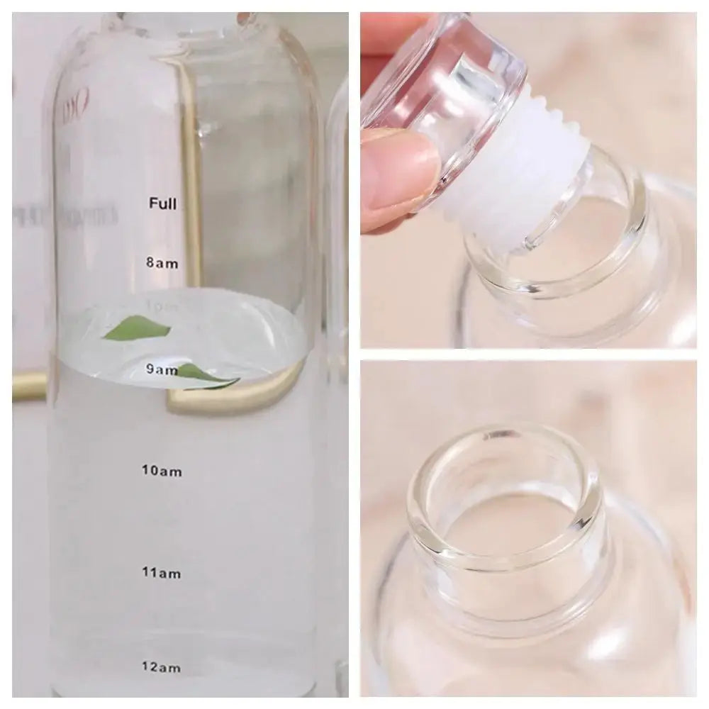 500/750ML Transparent Sealing Lid Durable Juice Milk Tea Cup Drinkware Drinking Cup Water Bottle Glass Water Cup Coffee Mugs Streetsharks