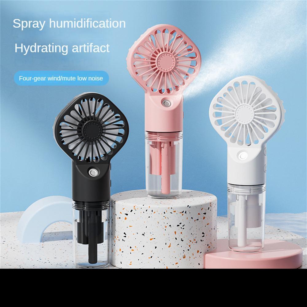 Strong Power Spray Humidification Small Mist Fan Humidification Usb Charging Portable Fan Icy And Refreshing Fan Water Supplement Streetsharks