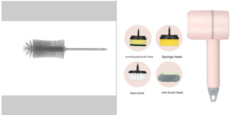 Electric Cleaning Brush Dishwashing Brush Automatic Wireless USB Rechargeable Professional Kitchen Bathtub Tile Cleaning Brushes Streetsharks