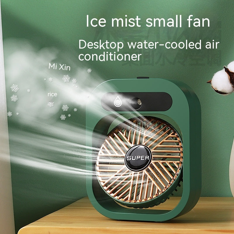 Air Conditioning Fan Desk Misting Fan Air Cooler Cooling USB Rechargeable Humidifier Portable Spray Fan With 3 Wind Speeds Mist Fan For Home Streetsharks