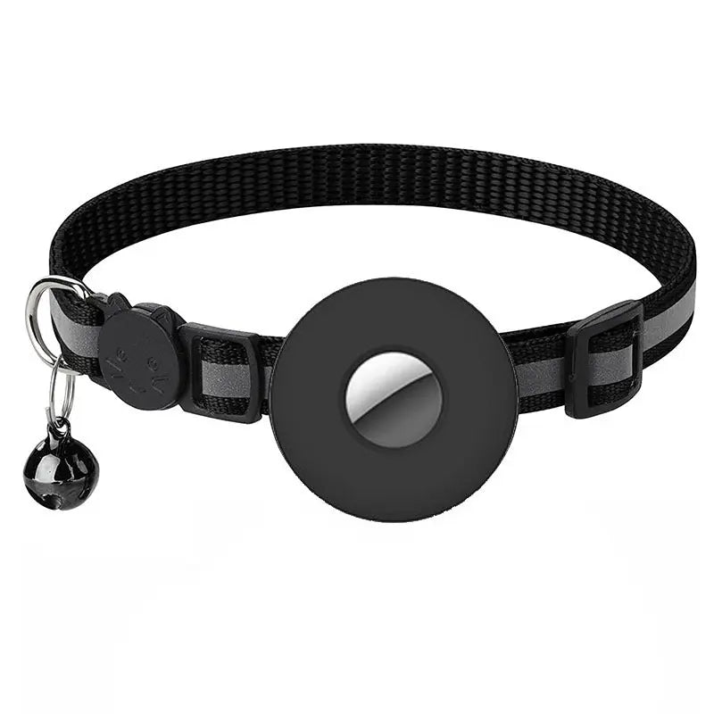 Airtag Pet Collar With Bell Reflective Adjustable Anti-lost Cat Dog Collar Streetsharks