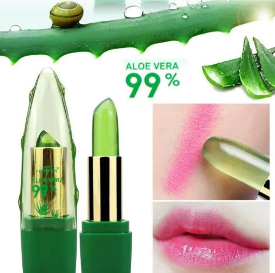 Aloe Vera Gel Lipstick Luminous Moisturizer desalination with anti-drying Lip Beam Care in Fine Grain StreetSharks