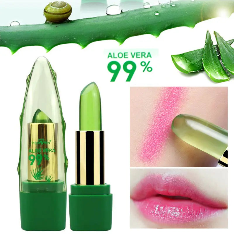 Aloe Vera Gel Lipstick Luminous Moisturizer desalination with anti-drying Lip Beam Care in Fine Grain StreetSharks