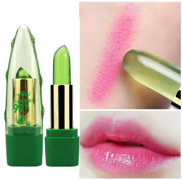 Aloe Vera Gel Lipstick Luminous Moisturizer desalination with anti-drying Lip Beam Care in Fine Grain StreetSharks