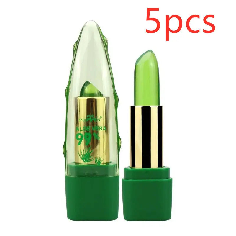 Aloe Vera Gel Lipstick Luminous Moisturizer desalination with anti-drying Lip Beam Care in Fine Grain StreetSharks