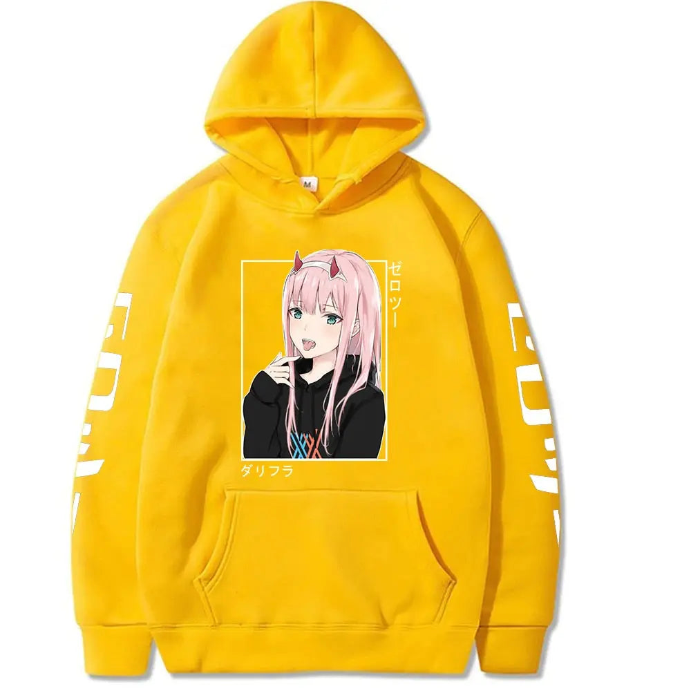 Anime Darling In The Fran xx Zero Two Hoodies Fukuhara Casual Street wear Streetsharks