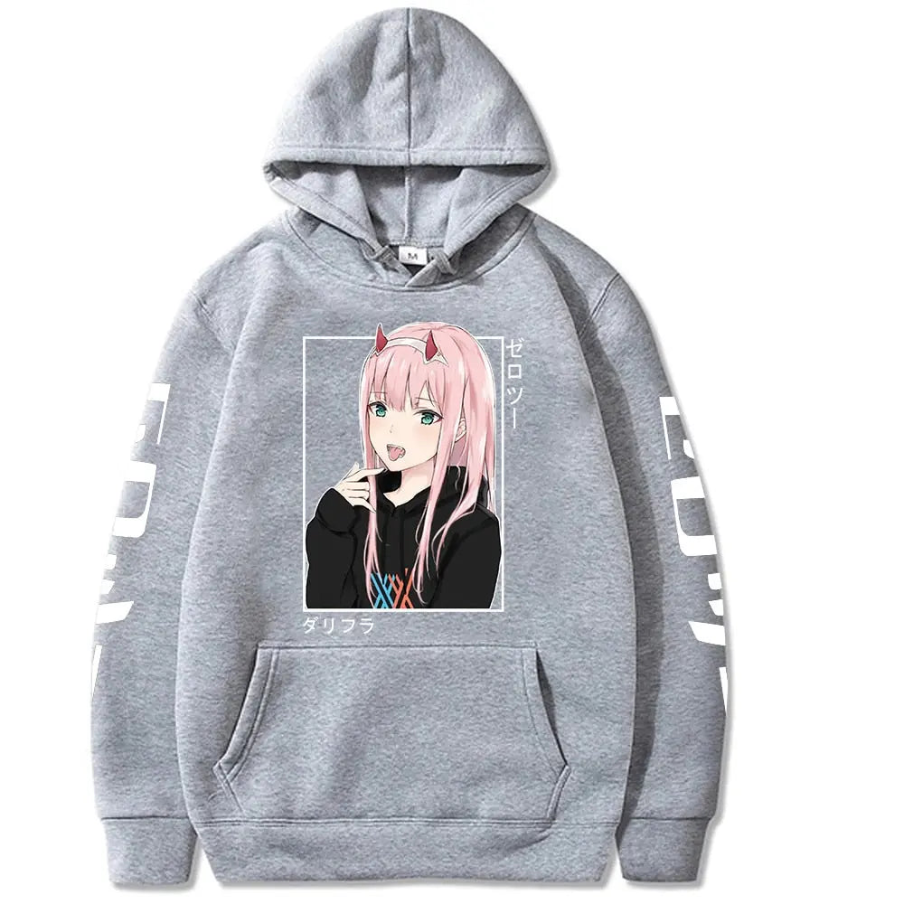 Anime Darling In The Fran xx Zero Two Hoodies Fukuhara Casual Street wear Streetsharks