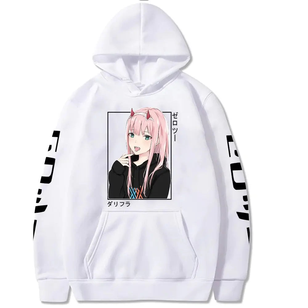 Anime Darling In The Fran xx Zero Two Hoodies Fukuhara Casual Street wear Streetsharks