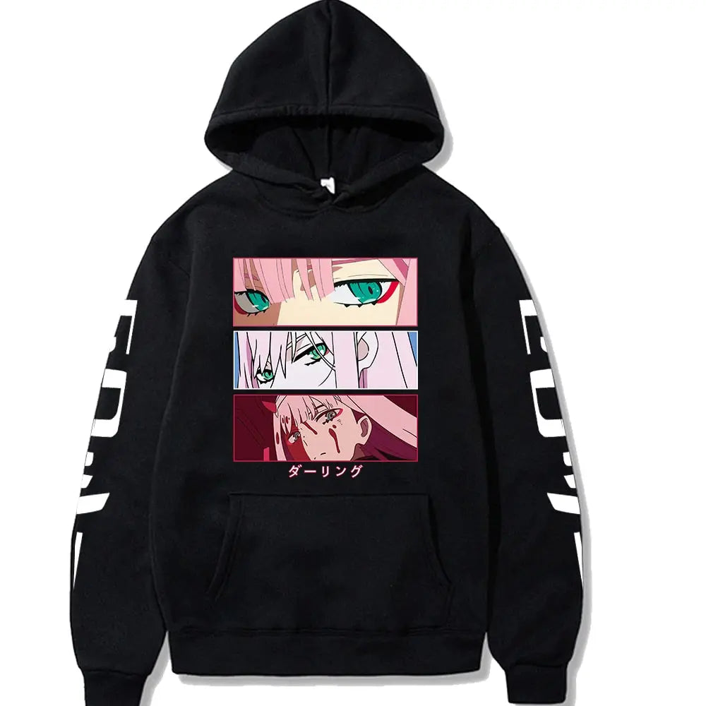 Anime Darling In The Fran xx Zero Two Hoodies Fukuhara Casual Street wear Streetsharks