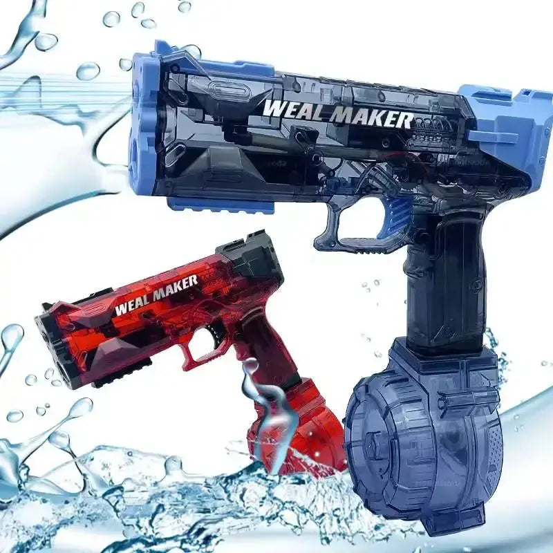 Automatic Water Electric Gun Shooting Toys Water Spray Pistol for Pool Portable High Pressure Watergun Summer Games for Children Streetsharks