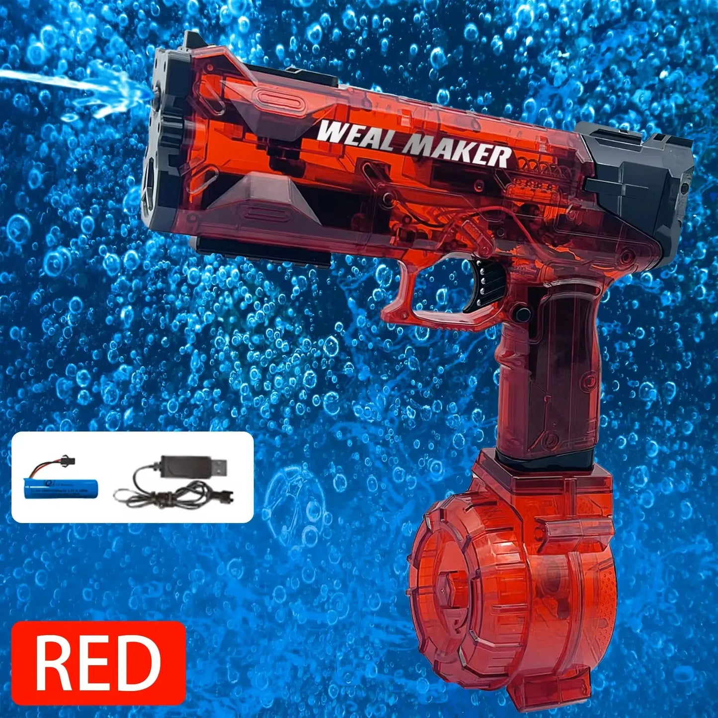 high pressure water gun Automatic Water Electric Gun Shooting Toys Water Spray Pistol for Pool Portable High Pressure Watergun Summer Games for Children - Streetsharks