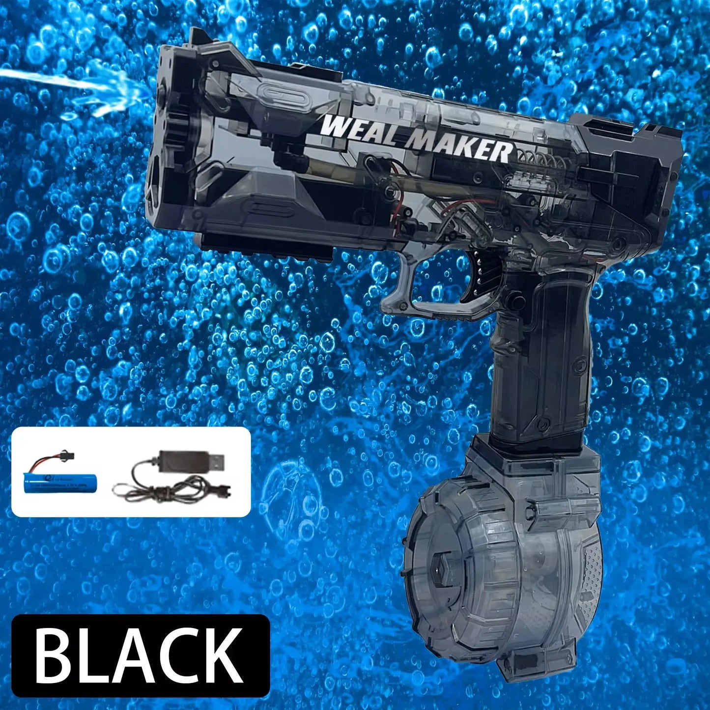 high pressure water gun Automatic Water Electric Gun Shooting Toys Water Spray Pistol for Pool Portable High Pressure Watergun Summer Games for Children - Streetsharks