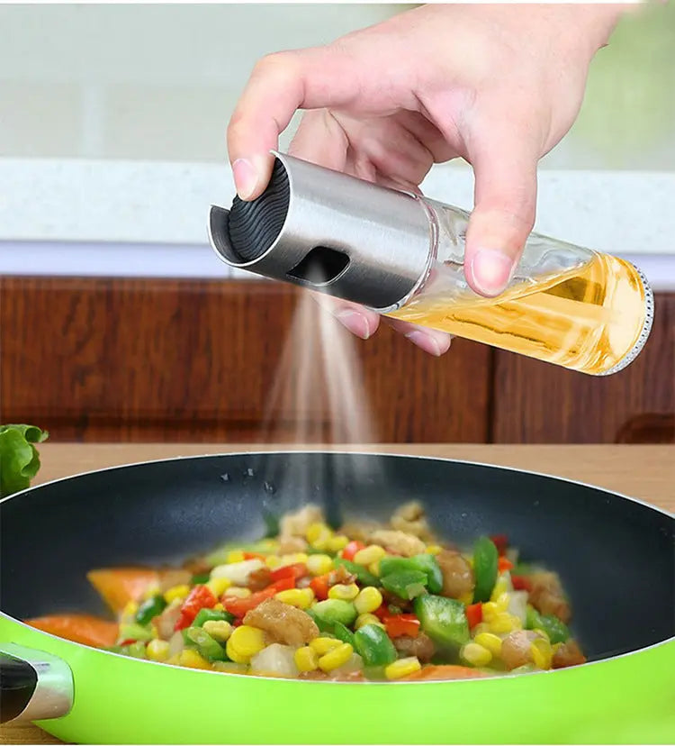 BBQ Healthy Kitchen Cooking Oil Vinegar Spray Bottle StreetSharks