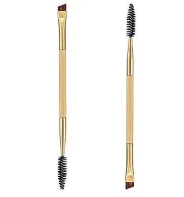 Bamboo handle double eyebrow brush Eyebrow brush   eyebrow comb Eyebrow brush Eyelash brush dual purpose brush StreetSharks