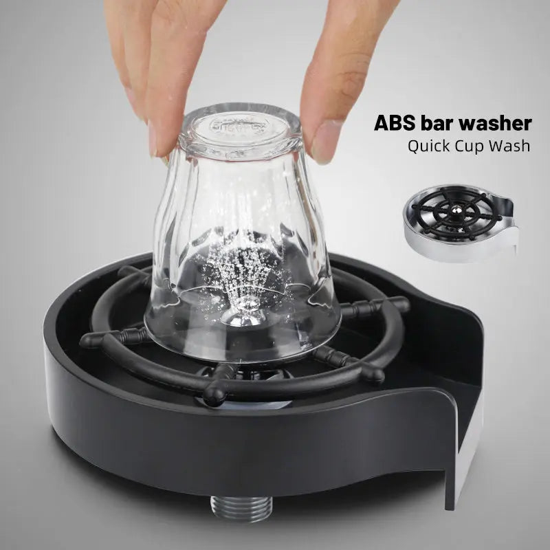 Bar Counter Cup Washer Sink High-pressure Spray Automatic Faucet Coffee Pitcher Wash Cup Tool Kitchen Streetsharks