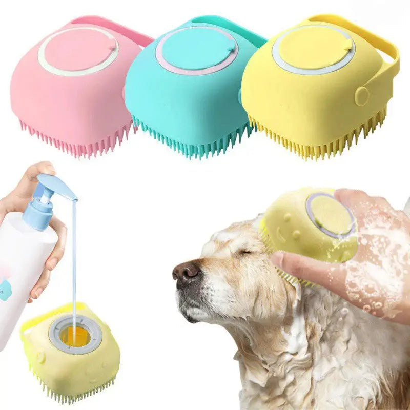 Bathroom Puppy Big Dog Cat Bath Massage Gloves Brush Soft Safety Silicone Pet Accessories for Dogs Cats Tools Mascotas Products Streetsharks