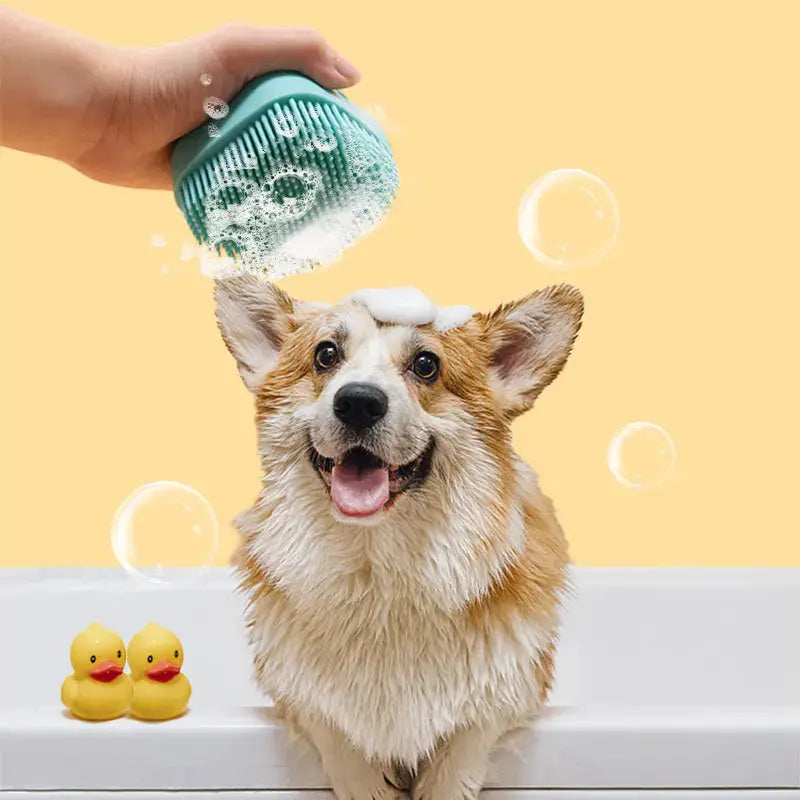 Bathroom Puppy Big Dog Cat Bath Massage Gloves Brush Soft Safety Silicone Pet Accessories for Dogs Cats Tools Mascotas Products Streetsharks