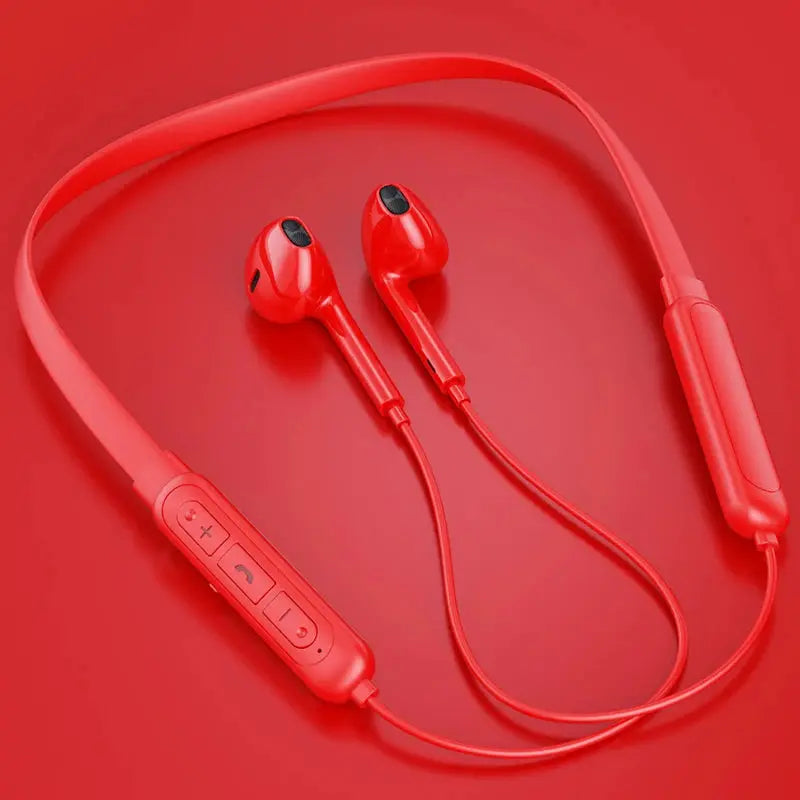 Bluetooth Wireless Neckband Headsets with Earphones: Apple, Xiaomi, Huawei Sport Headphones with Mic and Fone Earbuds for Hi-Fi Music -  Streetsharks