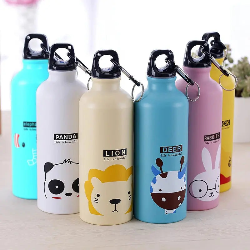 Bolttle Lovely Animals Creative Gift Outdoor Portable SportsCycling Camping Hiking Bicycle School Kids Water Bottle Streetsharks