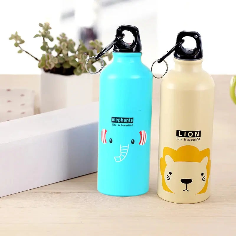 Bolttle Lovely Animals Creative Gift Outdoor Portable SportsCycling Camping Hiking Bicycle School Kids Water Bottle Streetsharks