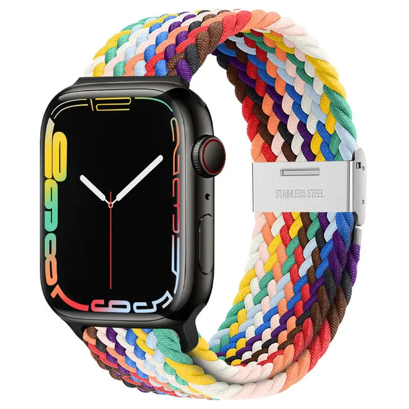 Braided solo loop strap For Apple Watch band Streetsharks