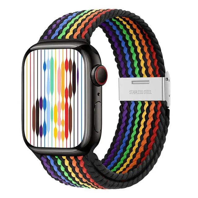 Braided solo loop strap For Apple Watch band Streetsharks