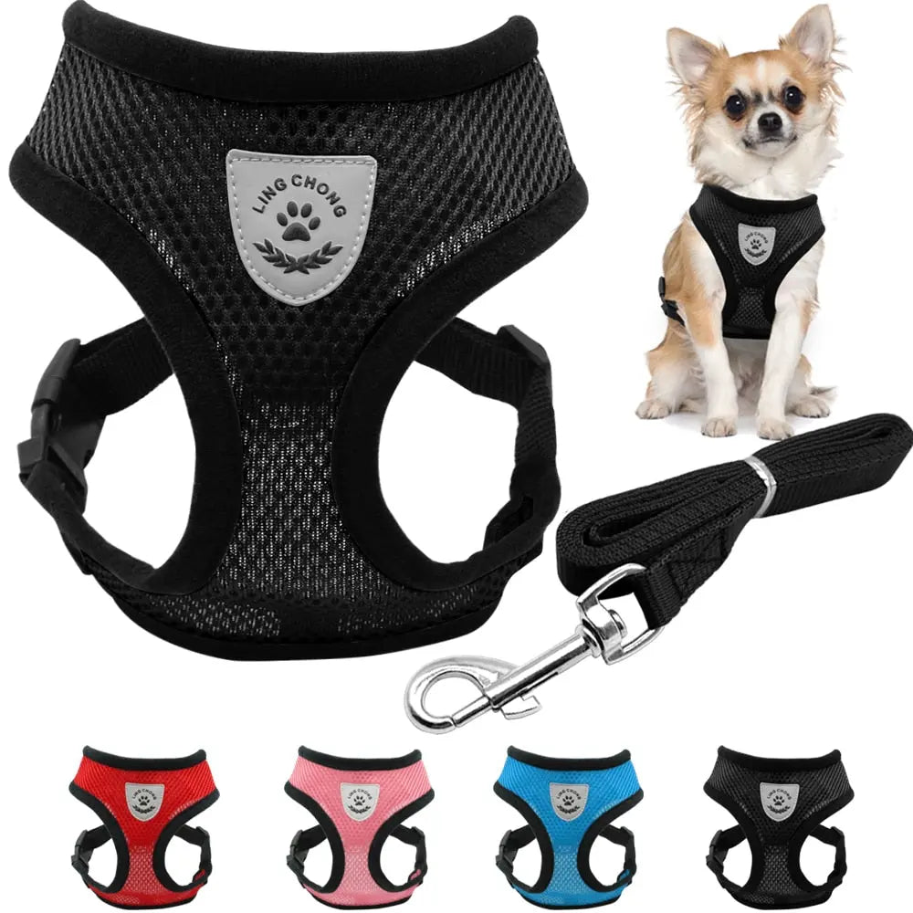 Breathable Mesh Small Dog Pet Harness Streetsharks