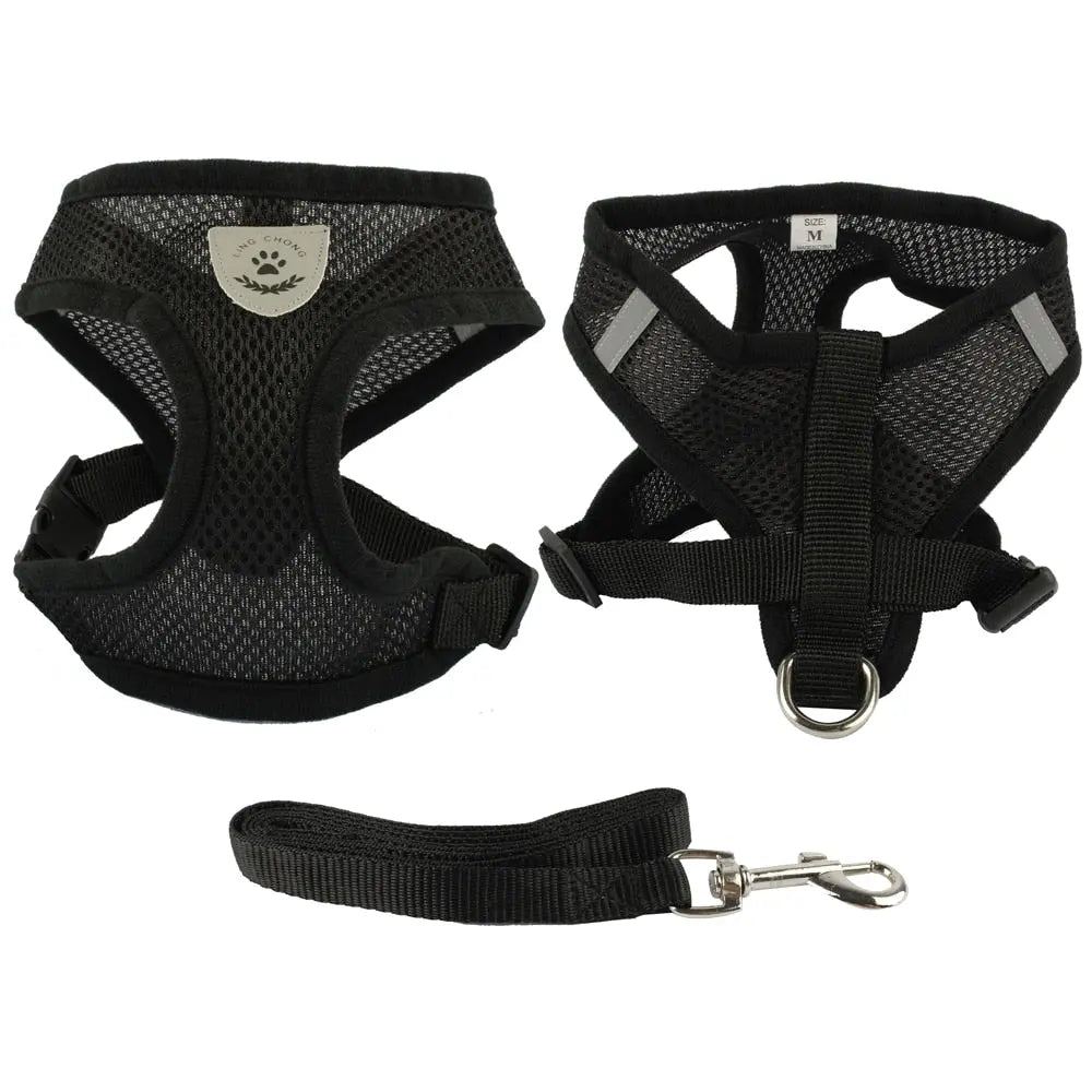 Breathable Mesh Small Dog Pet Harness Streetsharks